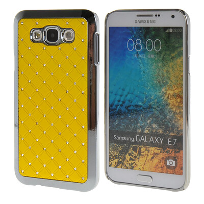 

MOONCASE Galsxy Е7 Футляр Роскошные Chrome горный хрусталь Bling Звезда задняя крышка чехол для Samsung Galsxy E7 желтый