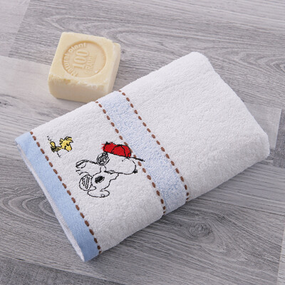 

Gold Towel Home Textile Snoopy Cotton Cartoon Cute Towel Single Blue 73g 7234cm