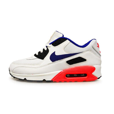 

NIKE mens shoes casual shoes AIR MAX 90 ESSENTIAL air cushion running shoes White Solar Red Black Train