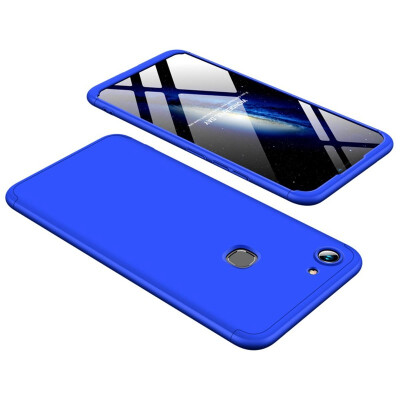 

MOONCASE Three-parts structure design Full Protection Hard Plastic Combination Shockproof Case for Vivo Y83 Fingerprint Blue