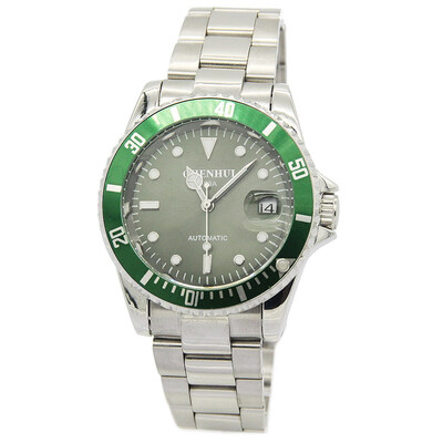 

New Steampunk Sport Auto Mechanical Stainless Steel Men Wrist Watch Green