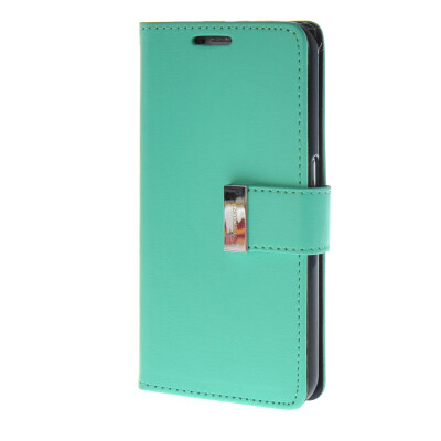 

MOONCASE Synthetic PU Leather чехол для Wallet Flip Card Slot Holster Pouch Stand Samsung Galaxy S6 Green