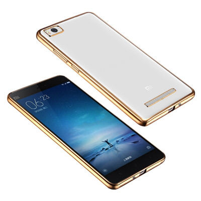 

MOONCASE Soft TPU Transparent Back Plating Side Case Cover for Xiaomi Mi 4i M4i 4C