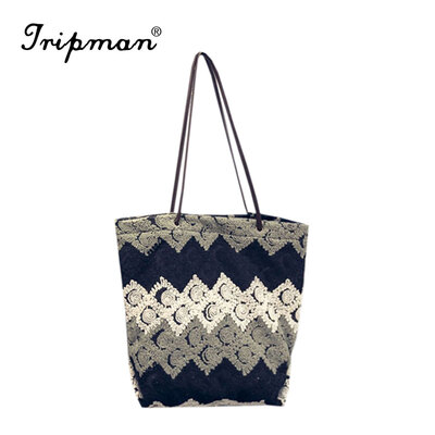 

Tripman New Style Simple Fashion Famous Designers Brand handbags Large Capacity Women Bags Floral Canvas BAGSShoulder Tote Bags Big