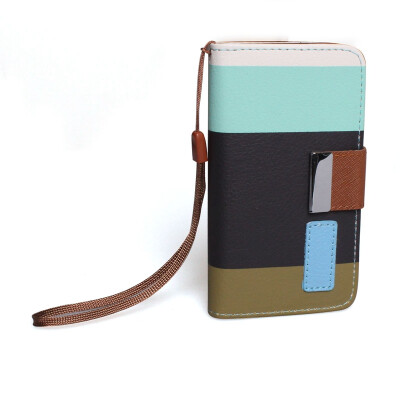 

PU Leather Wallet Flip Pouch Stand Cover Case For Apple iPhone 4 4S