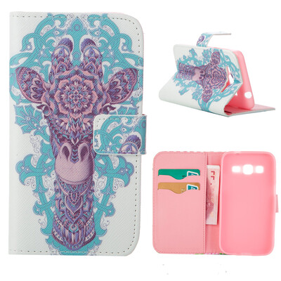 

MOONCASE ЧЕХОЛ ДЛЯ Samsung Galaxy Core Prime G360 Flip Leather Foldable Stand Feature [Pattern series] /a04