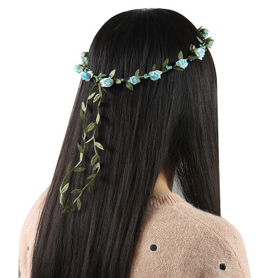 

Girls Boho Style Garland Wedding Hairband Mix Color Floral Flower HeadBand