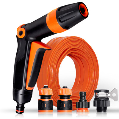 

Gabriel high pressure car wash water gun set brush car hose 10 m water pipe sprinkler watering tool