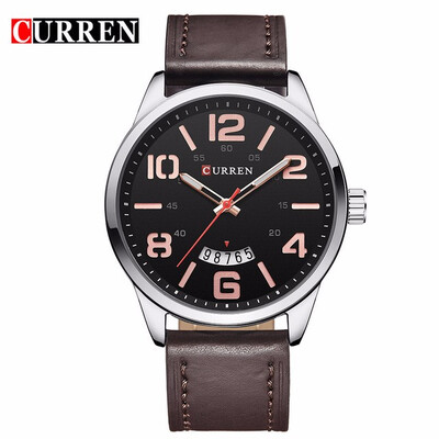 

Curren Watches Men Top Brand Luxury Cow Quartz-Watches Sport Mens Watches Waterproof Relogio Heren Hodinky 8236