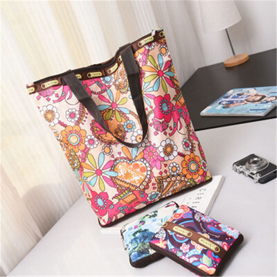 

ZHANAO new womens bag canvas shoulder bag Europe&large capacity shopping bag folding shoulder bag
