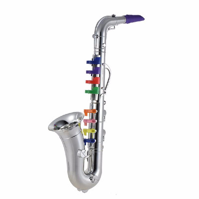 

Saxophone Sax Toy Musical Instrument Gift with 8 Colored Keys for Kids Children