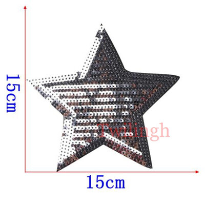 

1 pcslot Brand Embroidered Patches Crown Cactus Star Sequin Patch Iron On Fabric Badge Sew On Clothes Appliques DIY Stickers