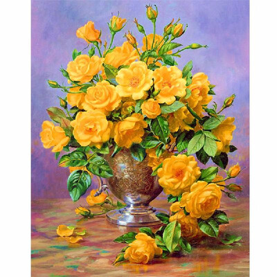 

Romacci NAIYUE 12 16 Inches 30 40cm DIY 5D Diamond Painting Kit Flower Resin Rhinestone Mosaic Embroidery Cross Stitch Craft H