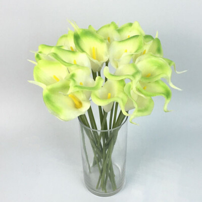 

30pcslot fake calla lily artificial flowers for Home Wedding Decorative dried flower Wreaths real touch calla lilies