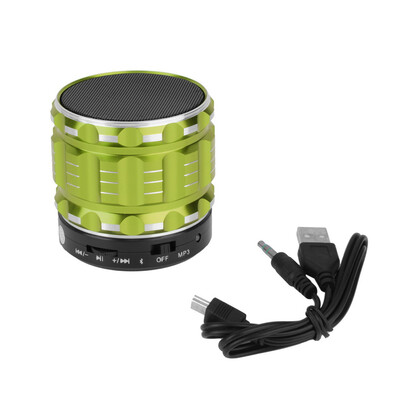 

портативный мини беспроводных Bluetooth оратор металла w / handfree впк + TF слот зеленый