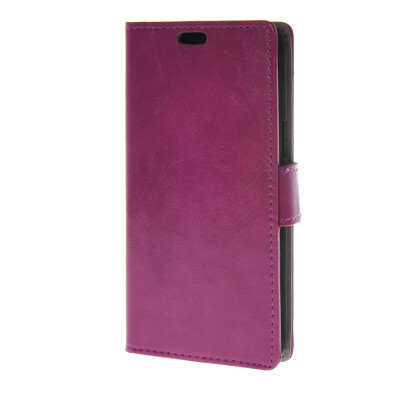 

MOONCASE Smooth PU Leather Flip Wallet Card Slot Bracket Back Case Cover for Samsung Galaxy J7 Purple