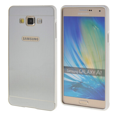 

MOONCASE Galsxy A7 Case 2 IN 1 Hard Bumper insert Back Case Cover for Samsung Galsxy A7 Silver