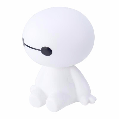 

Cartoon Plastic Baymax Robot Shaking Head Figures Car Ornaments Interior Decorations Big Hero Toys Doll Ornament Accessories