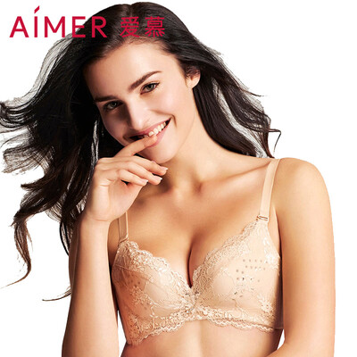

Jingdong supermarket love Aimer bra light 34 cup thin mold hole cup without support no steel ring gathered ladies underwear AM17LE1 skin color A85