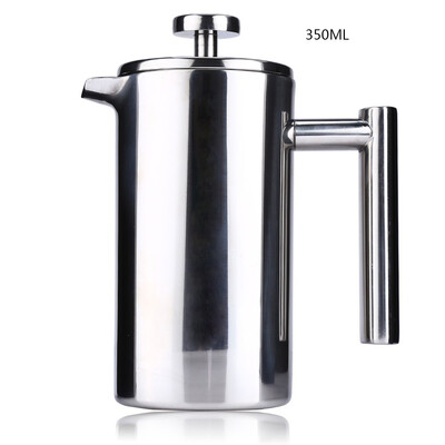 

350ML Stainless Steel Cafetiere French Press with Filter Double Wall