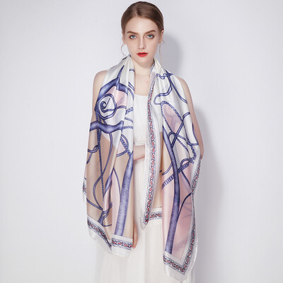 

Shanghai Story STORY Of SHANGHAI Imitation silkworm silk scarves ladies autumn&winter casual scarf shawl OL wind pink