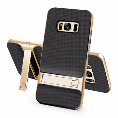 

Goowiiz Phone Case For Samsung Galaxy S7S8S8 Plus Fashion Slim Shockproof Silicone TPU PC Hard Bracket
