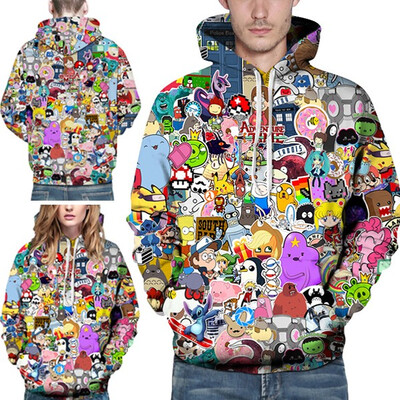 

Mens Fashion Casual 3D Cartoon Animals Printing Sweatershirt Pullover Long Sleeve Hoodie