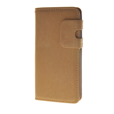 

MOONCASE Suede Leather Side Flip Wallet Card Holder Stand Pouch ЧЕХОЛ ДЛЯ Samsung Galaxy S6 Beige