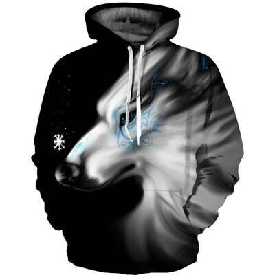 

Mens Hoodie 3D Printed Women Pullover Sweater