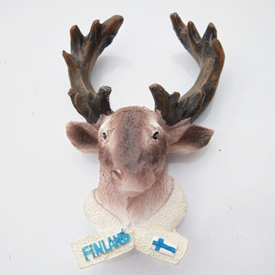 

1Pcs Cute Helsinki Finland Elk Fridge Magnet World Tourism Souvenirs Refrigerator Magnetic Stickers Home Decoration