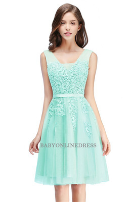 

New Arrival 2018 Beautiful Lace Short Evening Dress Sexy Chiffon Homecoming Dresses
