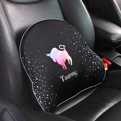 

GiGi car waist lumbar pillow bamboo charcoal memory cotton car office back cushion waist pillow GC-62 Taurus