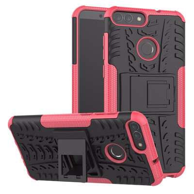 

Goowiiz Phone Case For Huawei P SmartNova 2 LiteEnjoy 2 Armor Tire Texture Rugged Protection PCTPU Full Protection