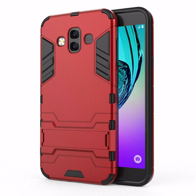 

WIERSS Shockproof Hard Phone Case for Samsung Galaxy J7 Duo 2018 J720 SM-J720F 55" Combo Armor Case Back Cover Fundas Capa