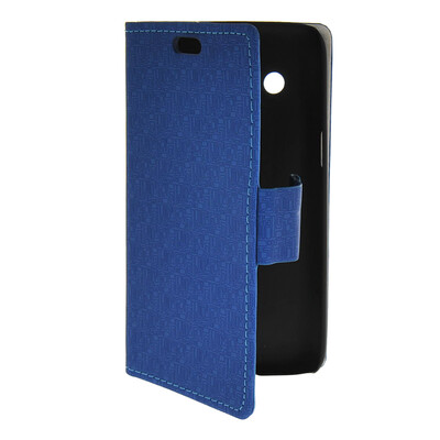 

MOONCASE Slim Leather Flip Wallet Card Pouch with Kickstand Shell Back ЧЕХОЛ ДЛЯ Samsung Galaxy Core 4G G3518 Blue
