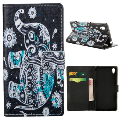 

MOONCASE Case for Sony Xperia Z2 Flip PU Leather Fold Wallet Card Slot Kickstand Back Case Cover [Pattern series] /a15