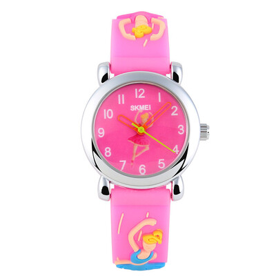 

SKMEI 1047 Childrens Lovely Design 3D Cartoon Pattern Silicone Band Wrist Watch