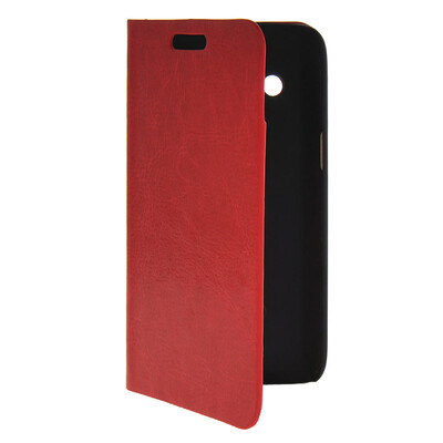 

MOONCASE Slim Leather Flip Wallet Card Pouch with Kickstand Shell Back Case Cover for Samsung Galaxy Core 4G G3518 Red