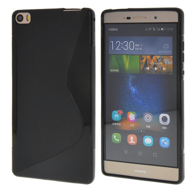

MOONCASE Huawei P8 Max Дело S - линия Гибкая Прочный силиконовый гель ТПУ Тонкий чехол для Huawei Ascend P8 Max Блэк