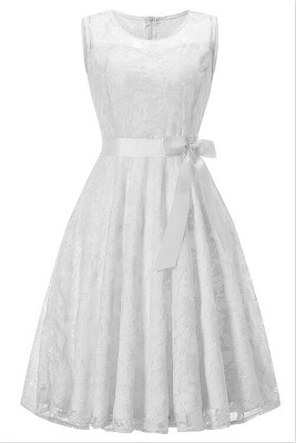 

2018 summer Girls Sleeveless Princess Dress Girl Lace Clothes Homecoming Dress