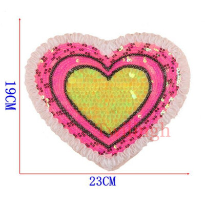 

1Pcs Big Patches Brand Shine Sequin 3D Sticker Stickers Wing Rose Embroidery Motif Applique Garment Kids Women DIY Clothes Badge