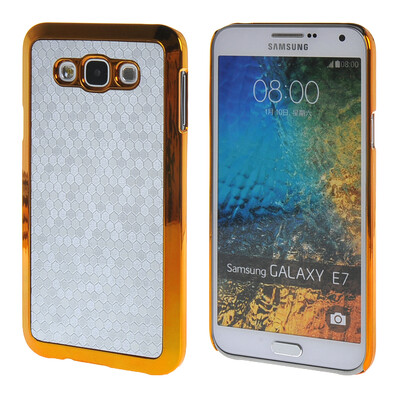

MOONCASE Galaxy Е7 Дело Золото Chrome Шкала фильмы стиль Твердый переплет чехол для Samsung Galaxy E7 Серебро
