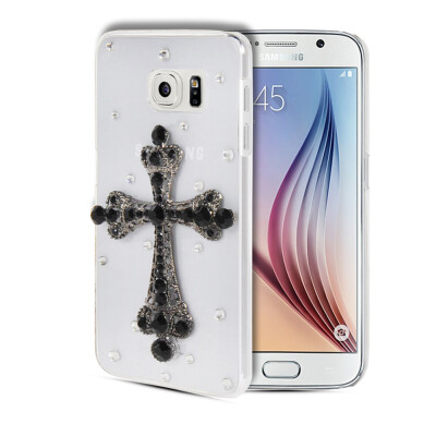 

MOONCASE Luxury Crystal Bling Rhinestone Hard Plastic Back Rubber Shell Case Cover for Samsung Galaxy S6 G9200