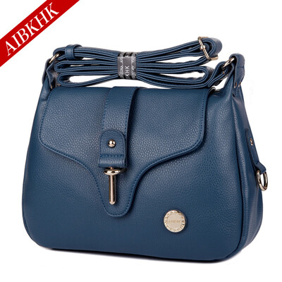 

Aibkhk женщин натуральная кожа сумки с 2-слойные кожа коровы мода сумка Cross body сумка четыре цвета M025