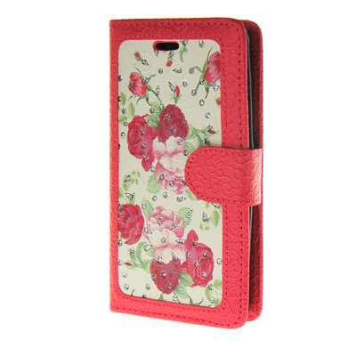 

MOONCASE Textured Pattern Leather Flip Wallet Card Holder Pouch with Kickstand Back Case Cover for Microsoft Lumia 535