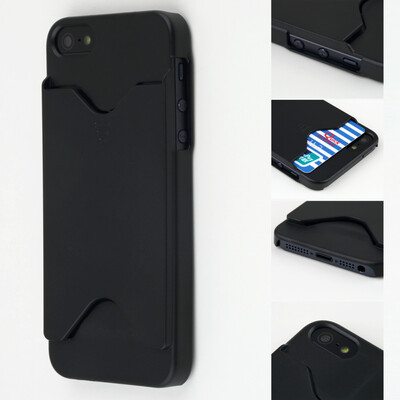 

Hard Back Case Cover With ID Credit Card Slot Holder For Apple iPhone 5 5S