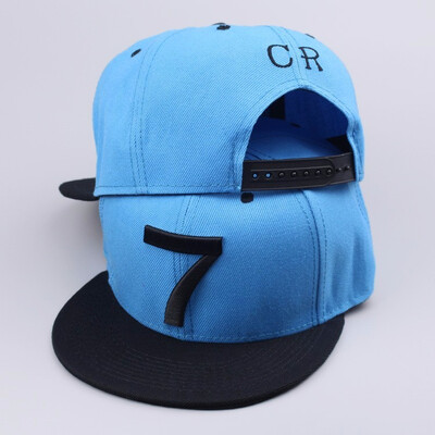 

2018 Cristiano Ronaldo CR7 Black Blue Baseball Caps Hip Hop Sports Snapback Football Hat Chapeu De Sol Bone Men Women Caps Gorras