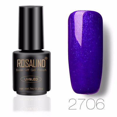 

ROSALIND 7ML Nail Polish Gorgeous Color Nail Gel Polish Vernis Semi Permanent Top Coat Base Coat Gel Nail Varnishes gel lacquer