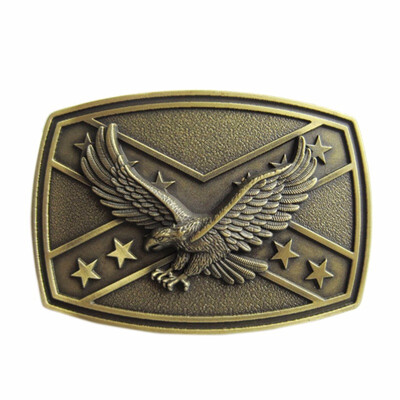 

New Vintage Bronze Plated Western Eagle Cross Star Belt Buckle Gurtelschnalle Boucle de ceinture