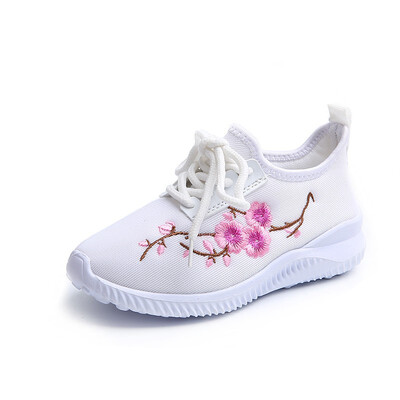 

COMFY KIDS 2018 Autumn New Arrivals Embroidered Girls Sneakers Shoes Fashion Eva Sole Kids Girls Sports Flower Sneakers Shoe